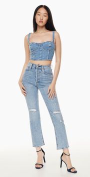 Denim Forum  The Arlo High Rise Straight