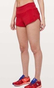 Lululemon Speed Up Short *2.5” in Dark Red (First Release).