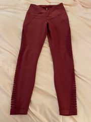 90 Degrees by Reflex 90 Degree by Reflex Maroon leggings