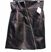 NWTBlank NYC Vegan Leather Asymmetric Mini Skirt25