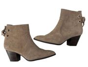 Bella Vita Tan Elka Faux Lace Heel Boot