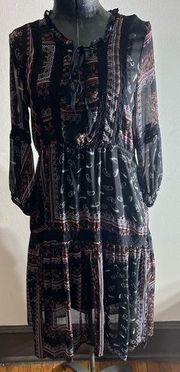 Mimi chica Boho Printed Dress