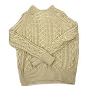 Cable Knit Drop Sleeve Sweater