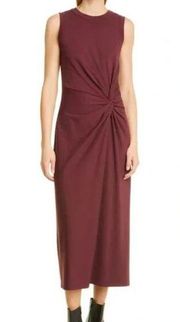 Club Monaco Burgundy/Maroon Twist Front Dress. Size Small. Excellent Condition.