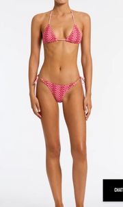 pink crocheted  Bikini