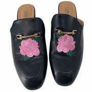 Catherine Malandrino Pika Black Pink Rose Loafers