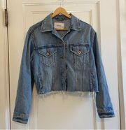 Pistola cropped cutoff jean jacket