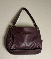 Great American Leatherworks Purse ~ Shoulder Bag dark purple