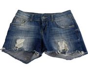 anine bing cutoff Distressted Jean shorts Size 25