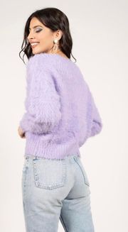 Fuzzy Purple Sweater