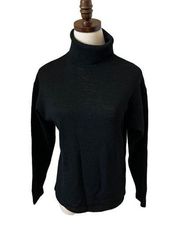 St. John for L. Magnin Knit‎ Turtleneck Sweater Size XS Small Black Vintage