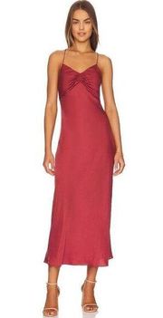 Favorite Daughter Envy Slip Dress in Merlot NWT Large