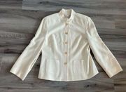 Charter Club 8 Cream Silk Blazer