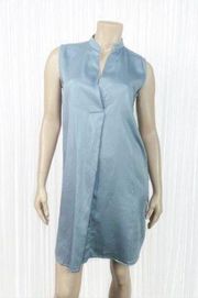 Sleeveless Deep V-Neck Tunic Dress Small