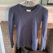 Cynthia Rowley Cashmere Blue Crew Neck Sweater Medium