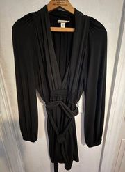 Muse for Boston Proper black dress size 4. With plunging V and spandex.