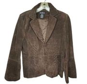 Vintage  Suede Blazer Jacket Brown