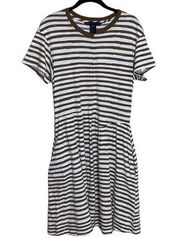 Marc by Marc Jacobs striped cotton t shirt dress size Medium