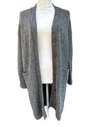 GAP | Wool Alpaca  Blend Oversized Patch Pocket Duster Charcoal Gray size Small