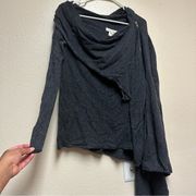 LOVE STITCH ASYMMETRICAL
ZIP CARDIGAN