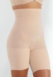 Spanx Power Series Nude Shorts Stretchy Shapewear Sz M