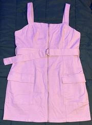 Divided Lilac Overall Dress