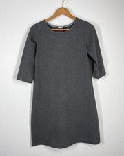 Circolo 1901 Gray Stretch Cotton Shift Dress