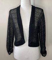 90s/Y2K Sequined Mesh Shrug Bolero