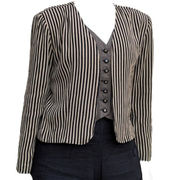 Vintage 1980's LAYERED LOOK TOP vest jacket from Perceptions by Irene. B size 10