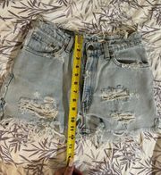 Levi’s Vintage orange tag Levi denim shorts. Size 27”