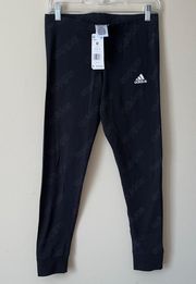 Adidas Sport Tights With  Logo All Over