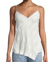 NWT Theory Silk Lace White Ivory Crossover Tank