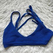 et clet Blue Crochet bra Top