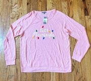 NWT PJ Salvage Let’s Flamingle Crew Sleep Shirt Sz L