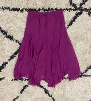 Wearable Art Purple Midi Skirt