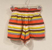 LemLem Striped Elastic Waist Shorts Size Small EUC