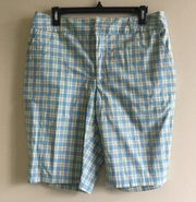 NEW Greg Norman Collection Plaid Shorts‎ Womens Size 10