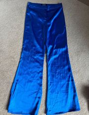 Blue Silk Pants