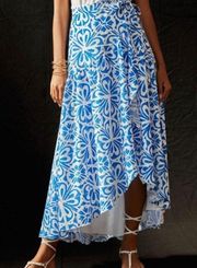 Anthropologie Hutch Printed Wrap Maxi Skirt NEW Size Large