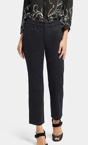 NYDJ NWT Jenna Straight Ankle Jeans in Black Size 4
