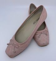 Sz 7.5M Tandy Leather Ballet Shoe Pink.