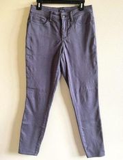 NYDJ Ami Skinny Leggings Ankle Pants Womens Size 6 Purple