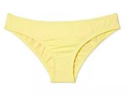 Kona Sol Bikini Bottom Yellow Medium Coverage Hipster Swim Bottom Sz L NWT