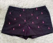 NWOT!! Ralph Lauren Sport Navy / Pink Logo Shorts