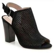 Tahari Margaret Black Peep Toe Slingback Bootie Size 8.5 BIN 18