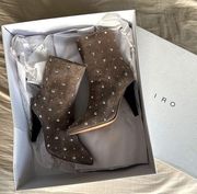 IRO Fernila Studded Suede Ankle Boots—NEW!!