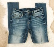 Distressed Style Denim Jeans, Size 25