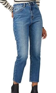 Chlo Wasted No Rules Jeans Ankle Cropped Straight Leg Blue Denim size 29