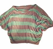 Splendid Striped Tee Seafoam Green