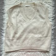 Active USA Cream Sweater Vest